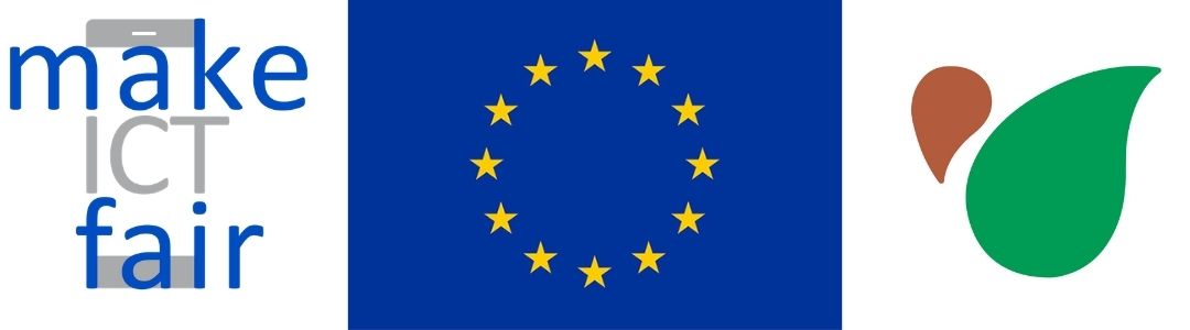 Untitled design Left to Right: Make Ict Fair logo, European Union flag and Catapa logo